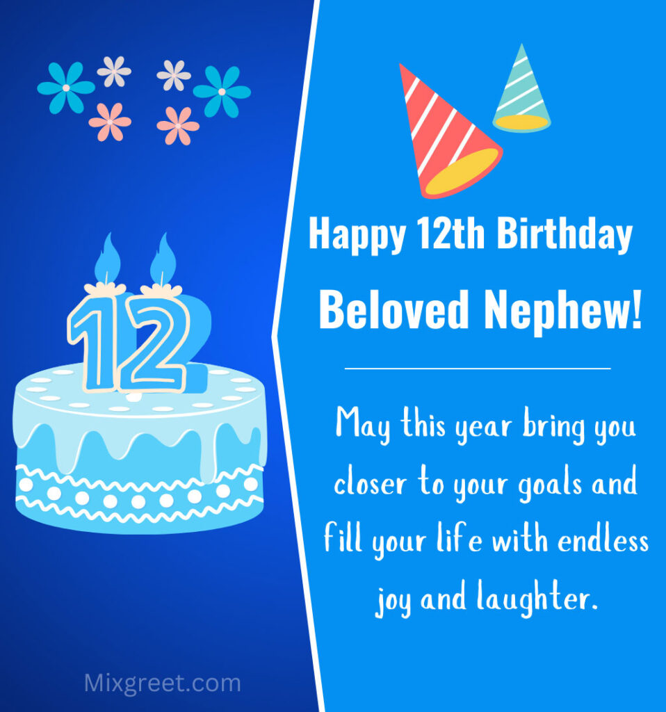 12th Birthday Wishes for Nephew