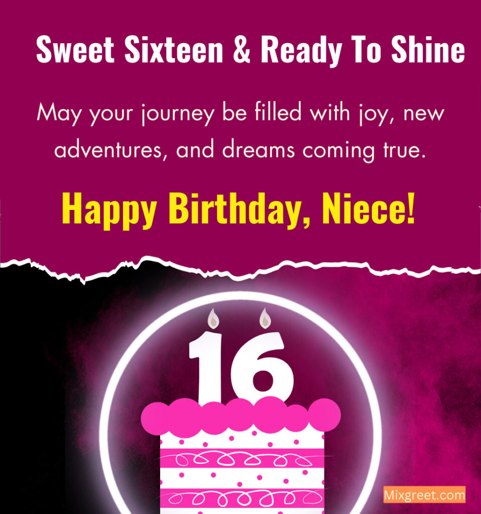 16th Birthday Wishes for Niece with Inspiring Quotes