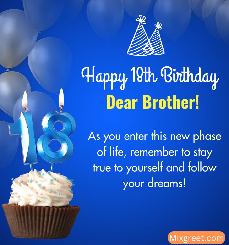 Happy 18th Birthday Wishes for Brother With Inspiring Quotes