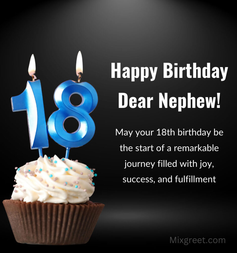 18th birthday wishes for nephew