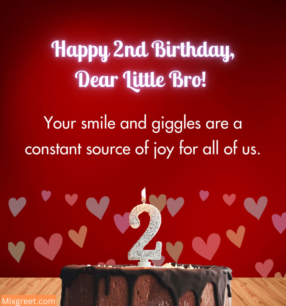 2nd Birthday Wishes for Little Brother