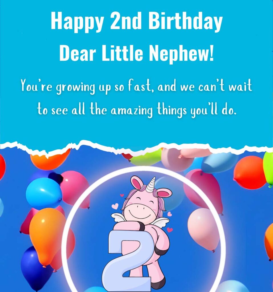 2nd Birthday Wishes for Nephew