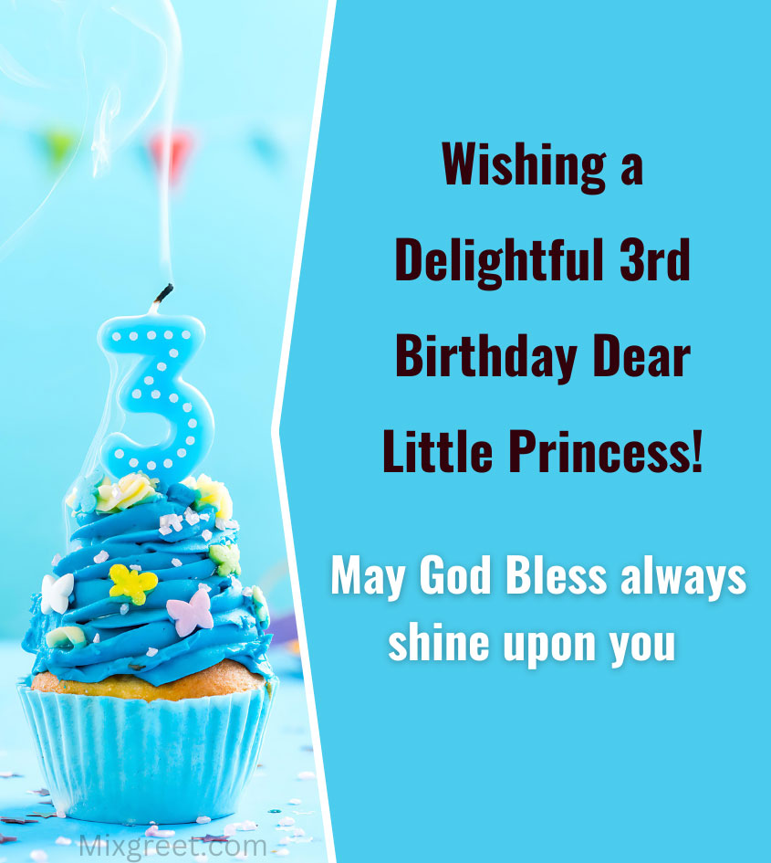 3rd 2nd birthday wishes for princess girl