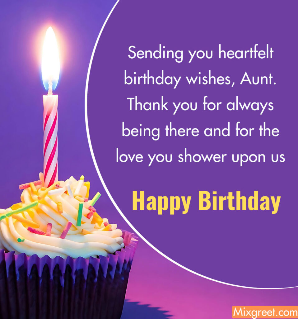 Happy Birthday Quotes for Aunt With Cake