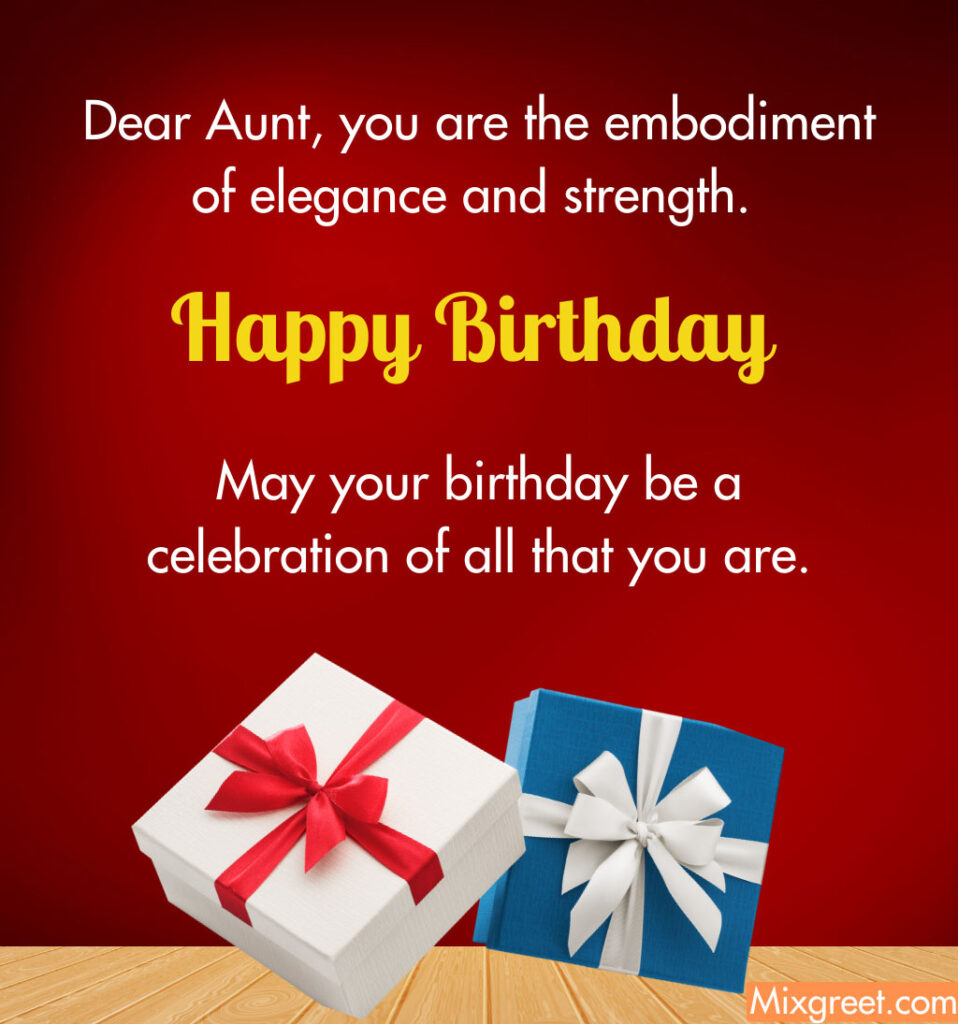 Birthday Wishes Images for Aunt with Gift Box