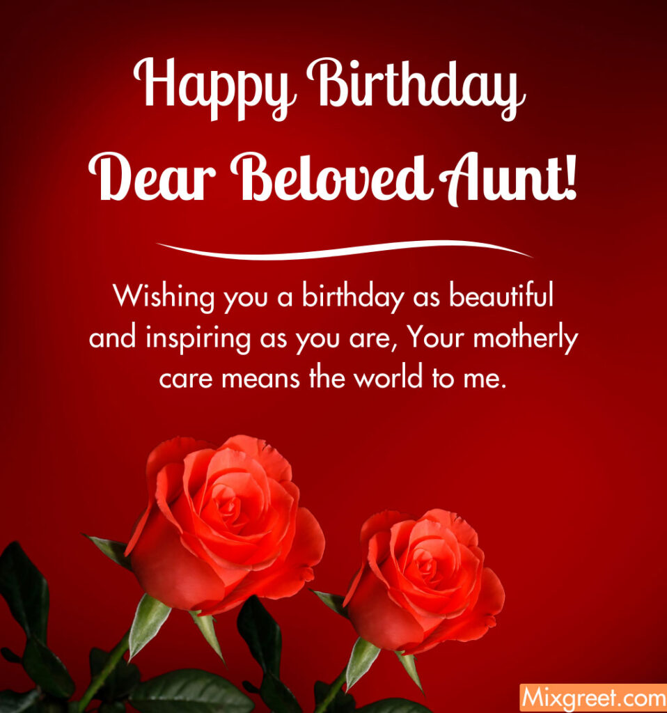 Happy Birthday Wishes for Aunt