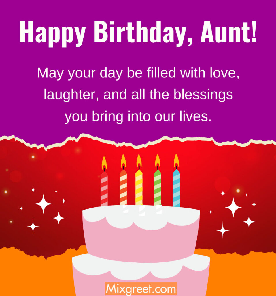 Happy Birthday Wishes for Aunt