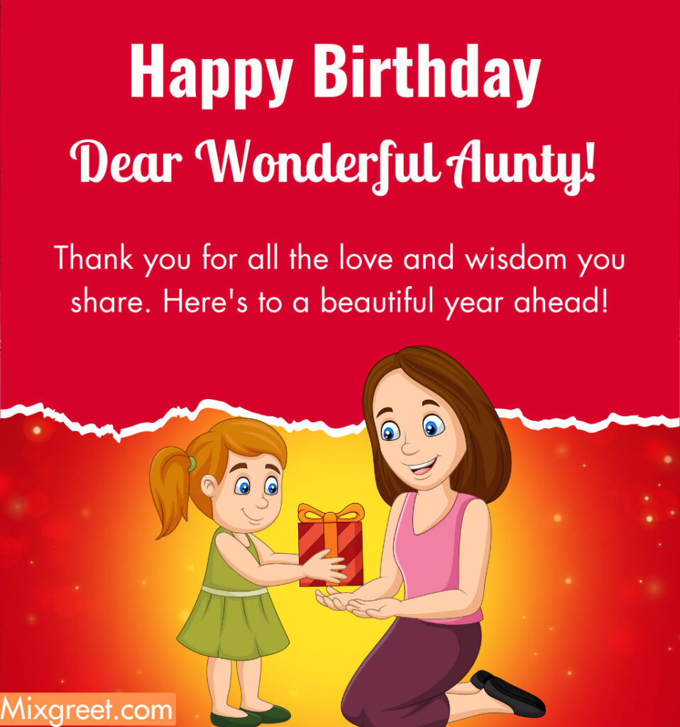 Birthday Wishes for Aunt From Niece