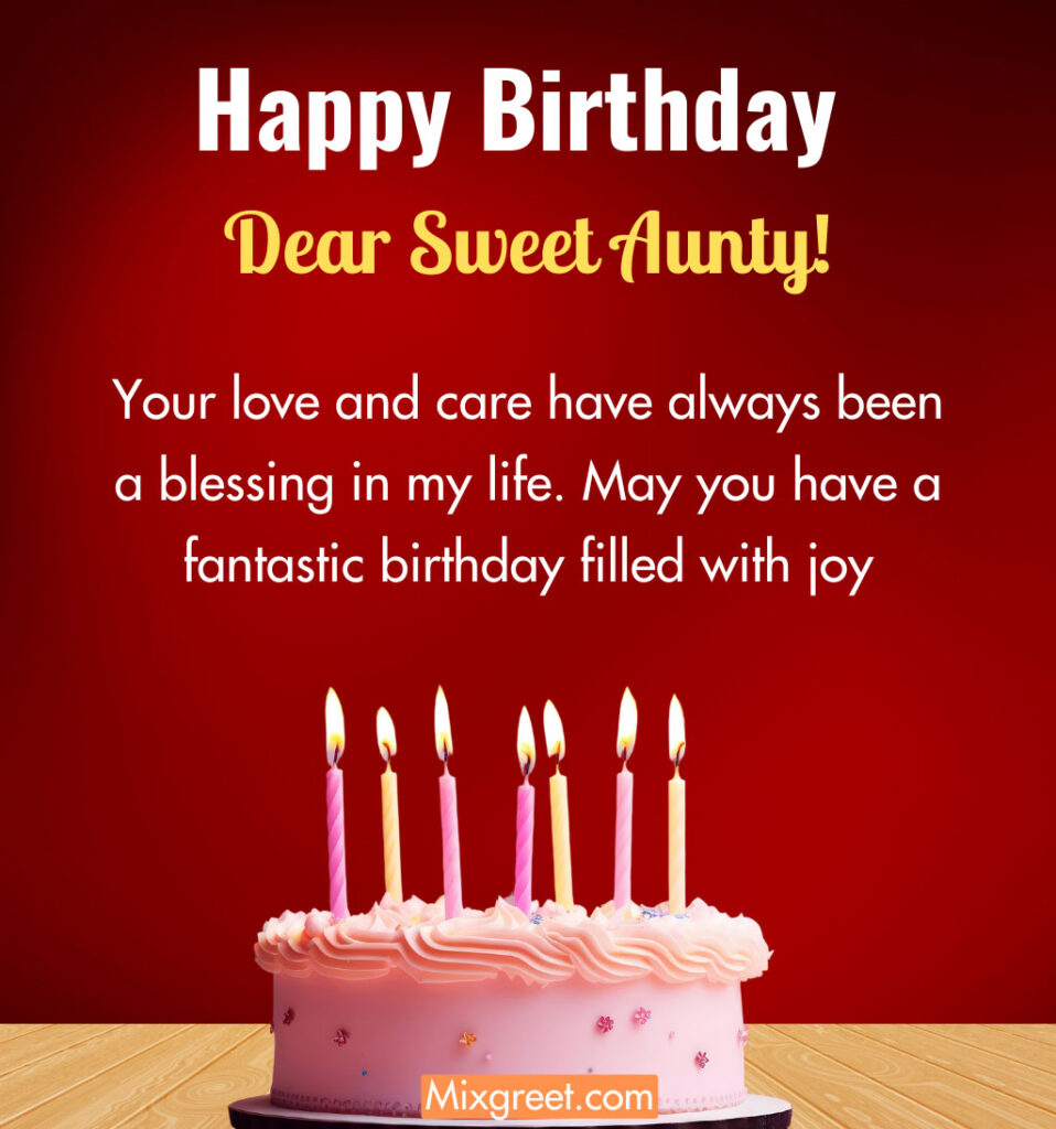 Birthday Quotes for Aunt with Heartfelt Wording