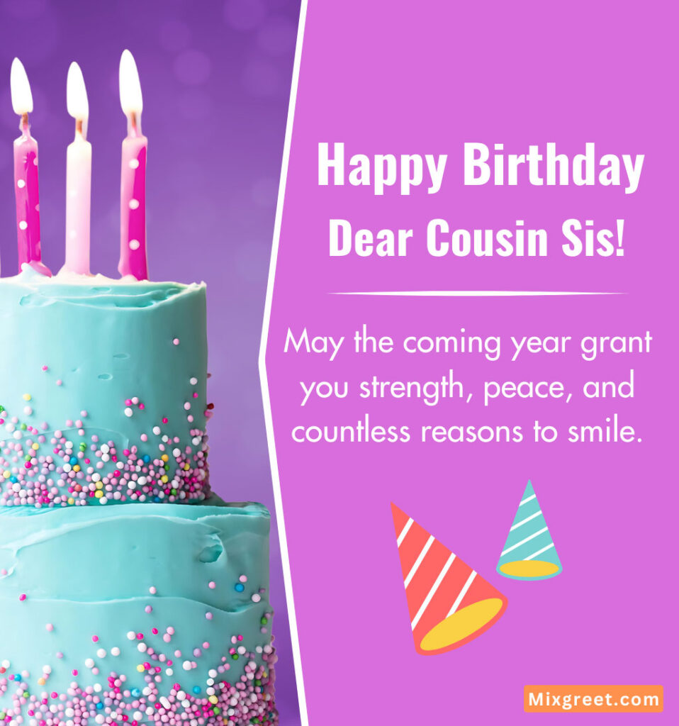 Happy Birthday Images for Cousin Sister With Pink Cake