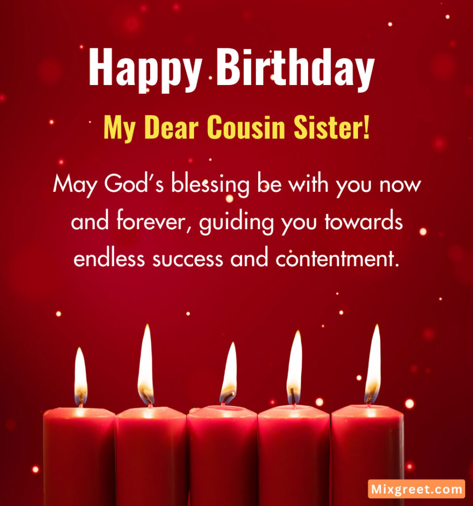 Happy Birthday Images for Cousin Sister With Candle