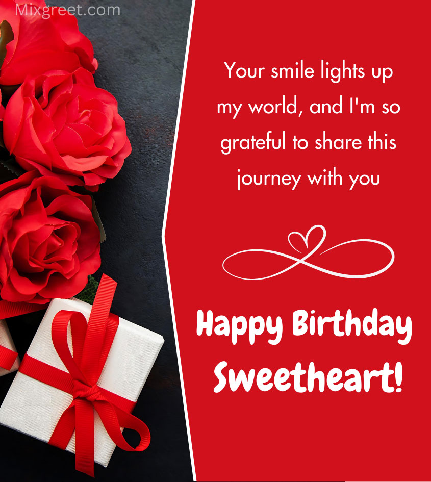 Birthday Greetings for Sweetheart