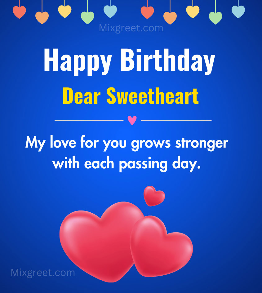 Love Birthday Wishes for Sweetheart 