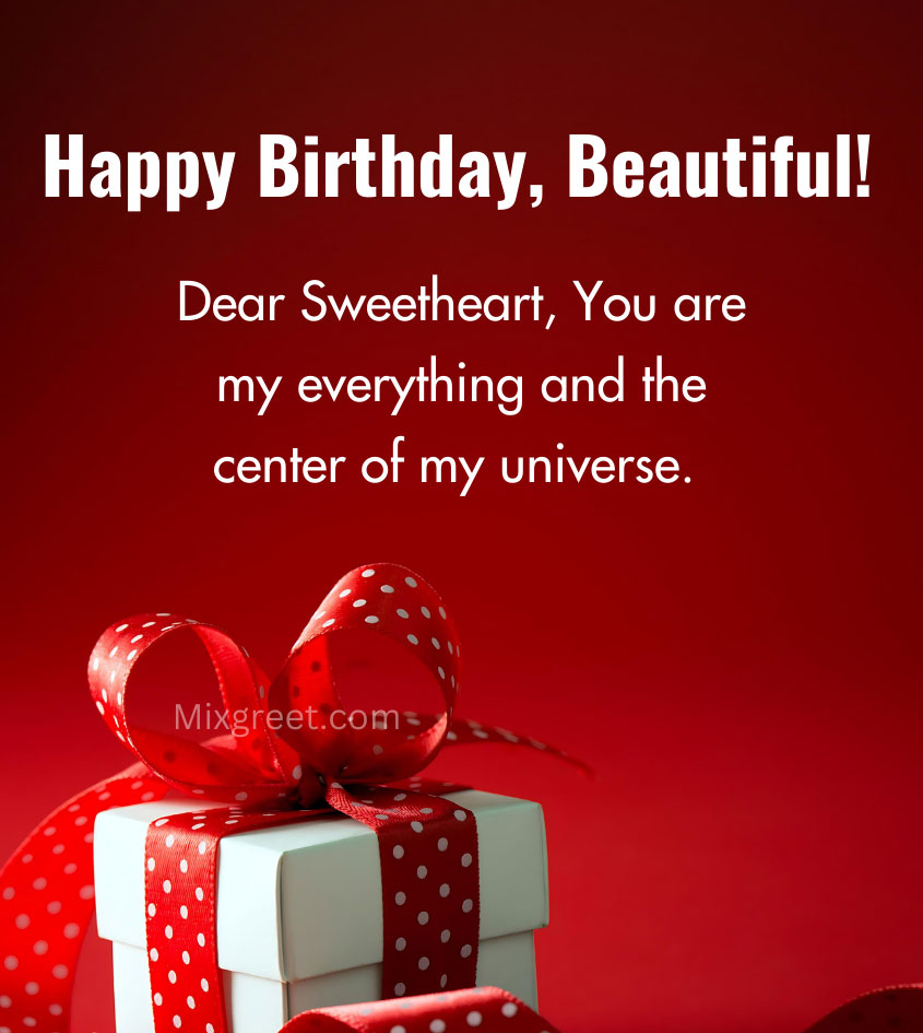 Birthday Wishes for Beautiful Sweetheart