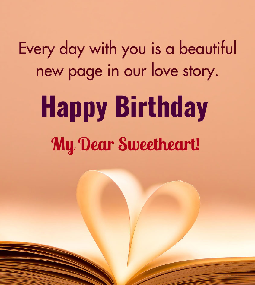 Birthday Wishes for Sweetheart Love