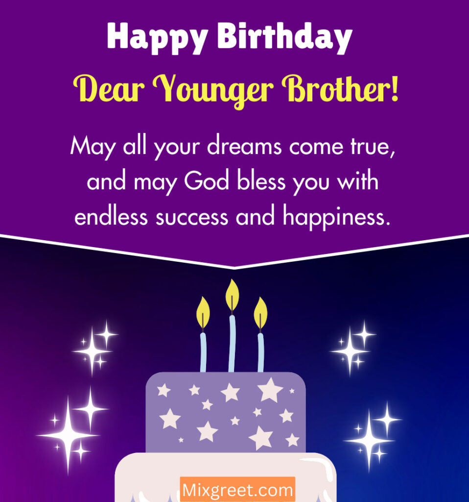 Happy Birthday Wishes For Little Brother