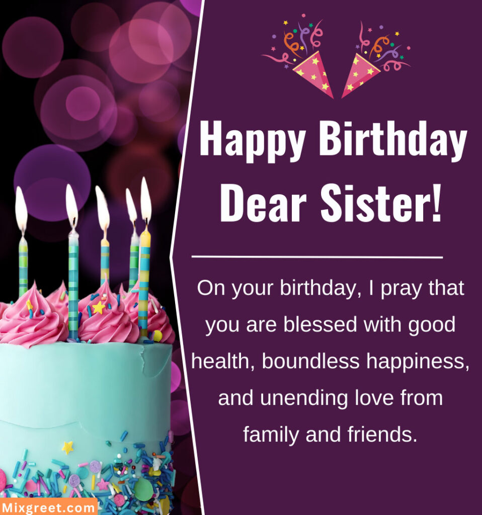 Birthday Quotes for Cousin Sister with Beautiful Cake