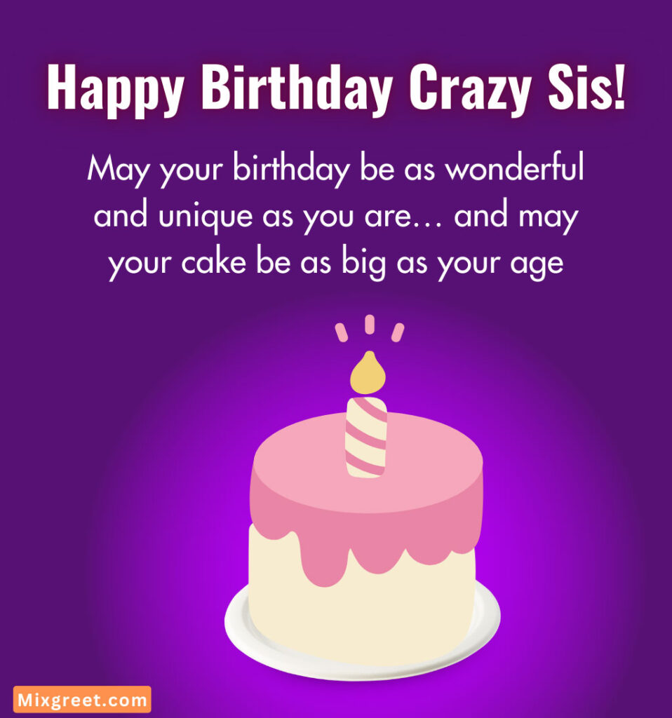 Funny Birthday Quotes Images for Cousin Sister