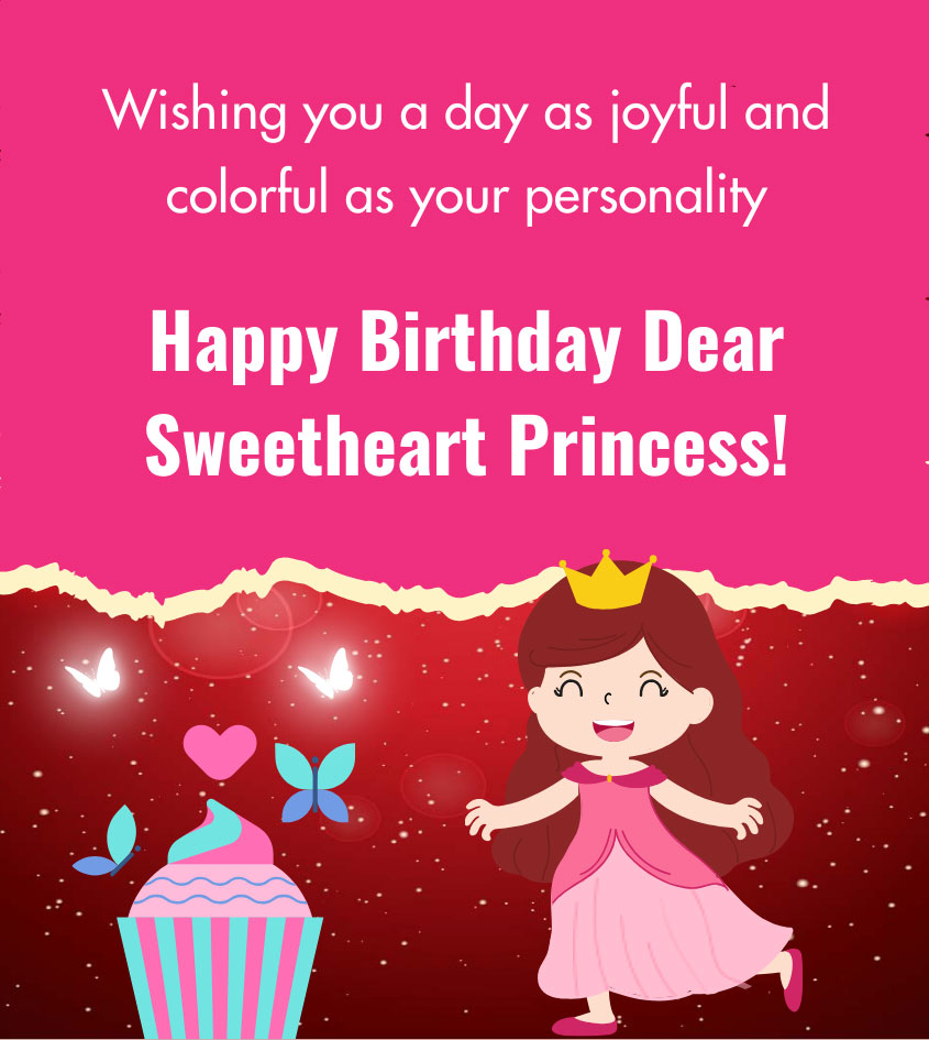 Happy Birthday Wishes for little sweet Princess