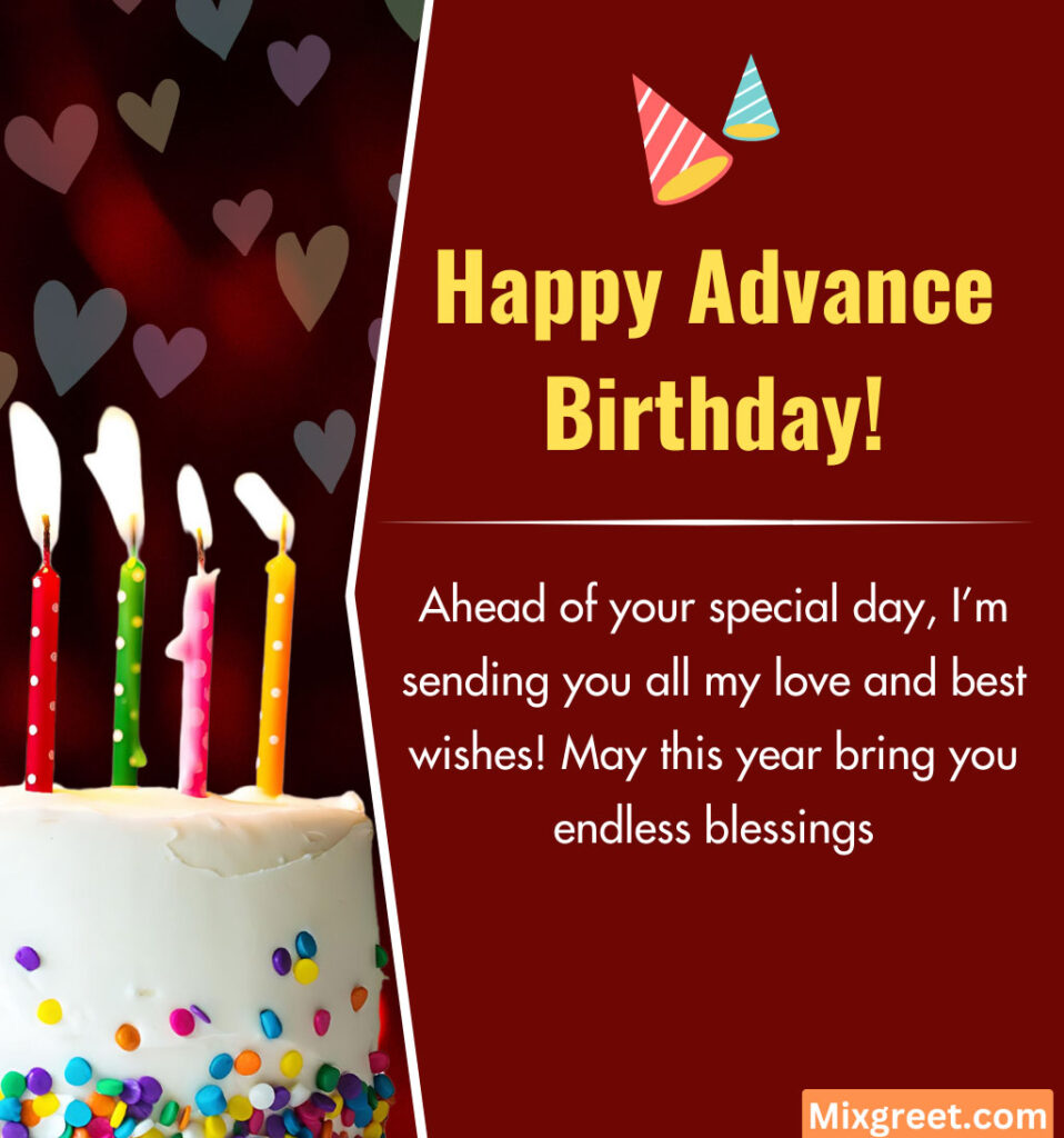 Happy Love Early Birthday Wishes With Romantic Quotes