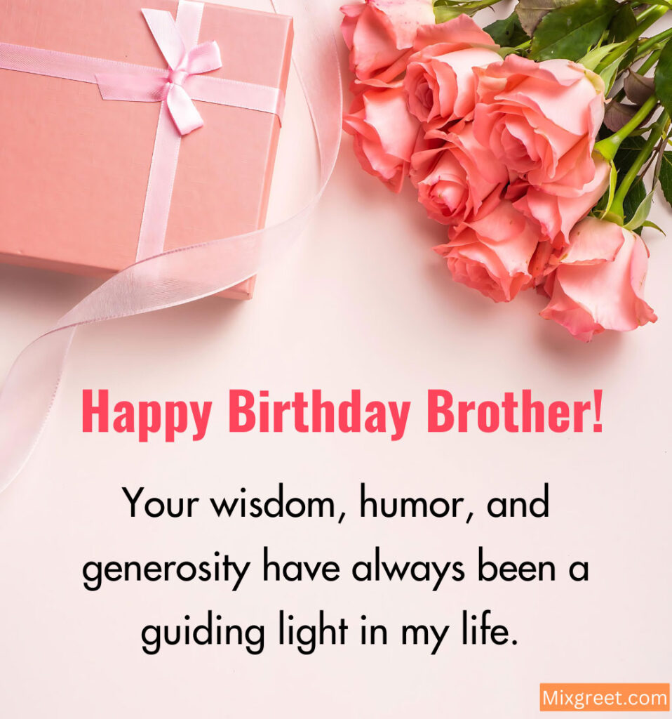 Birthday Wishes for Elder Brother With Gifts and Flowers