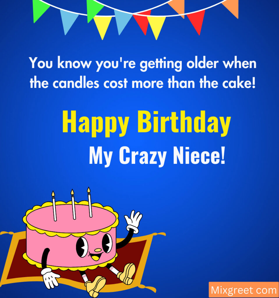 Funny Birthday Wishes Images for Niece