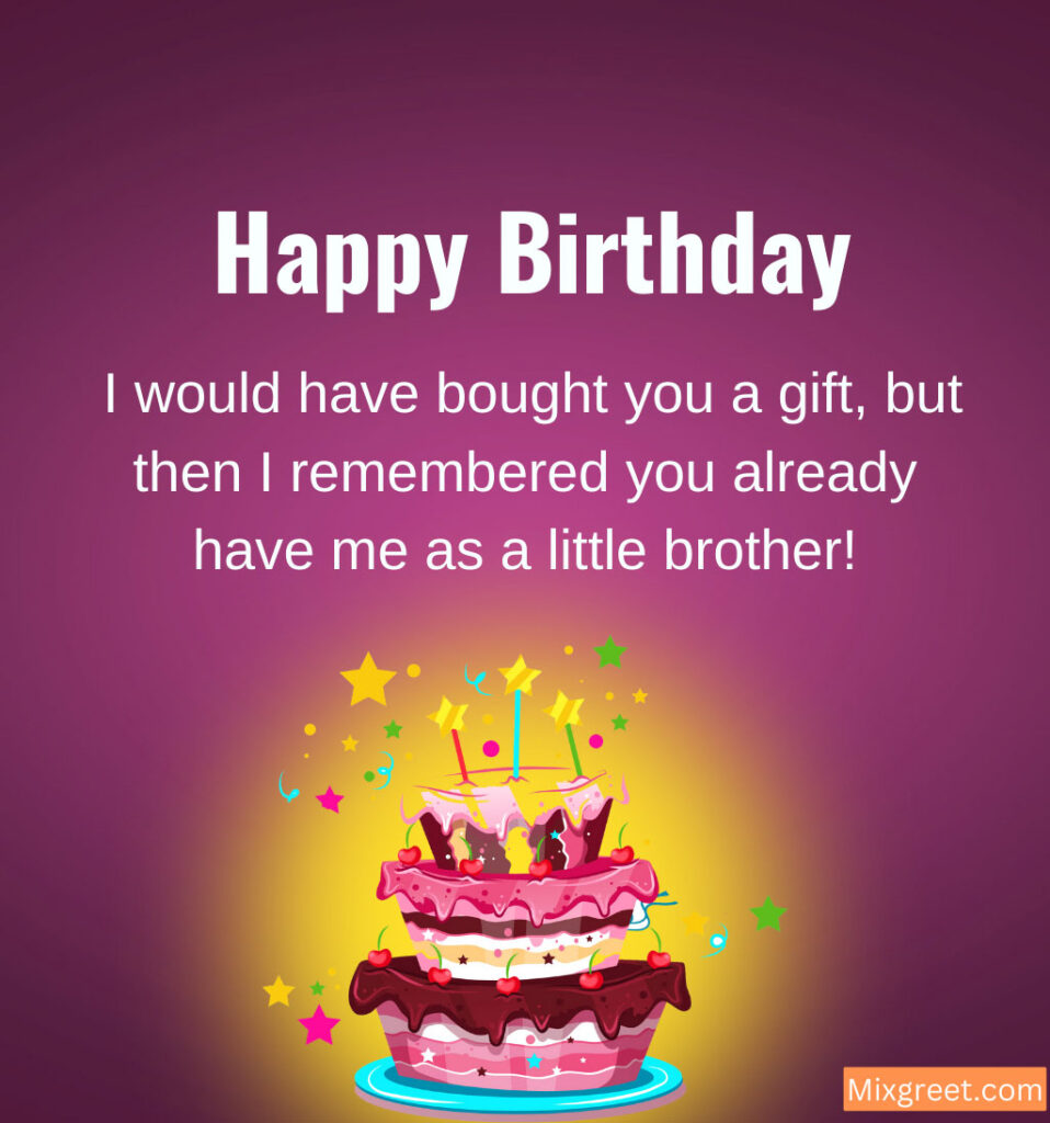 Funny Birthday Wishes for Crazy Brother