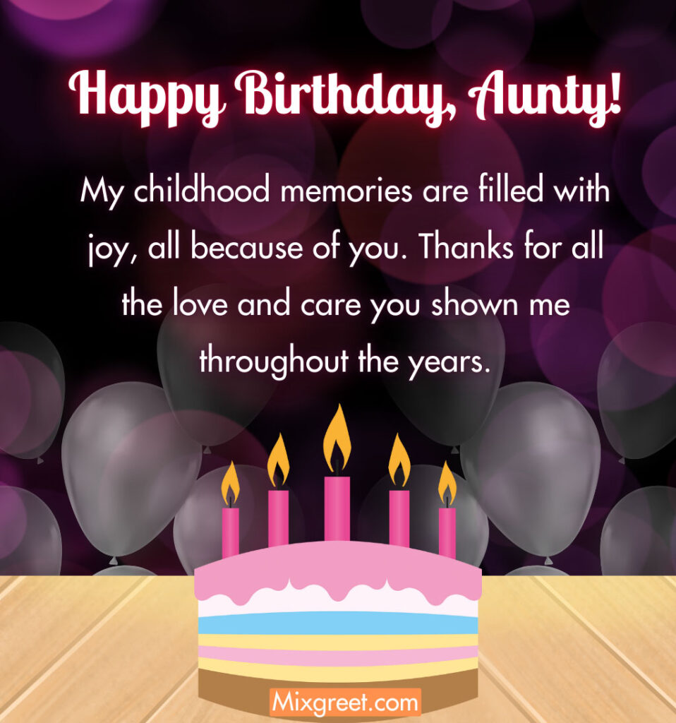 Birthday Wishes for Aunt