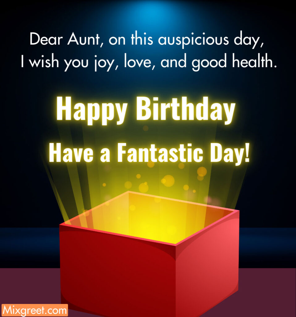 Birthday Greetings for Aunt