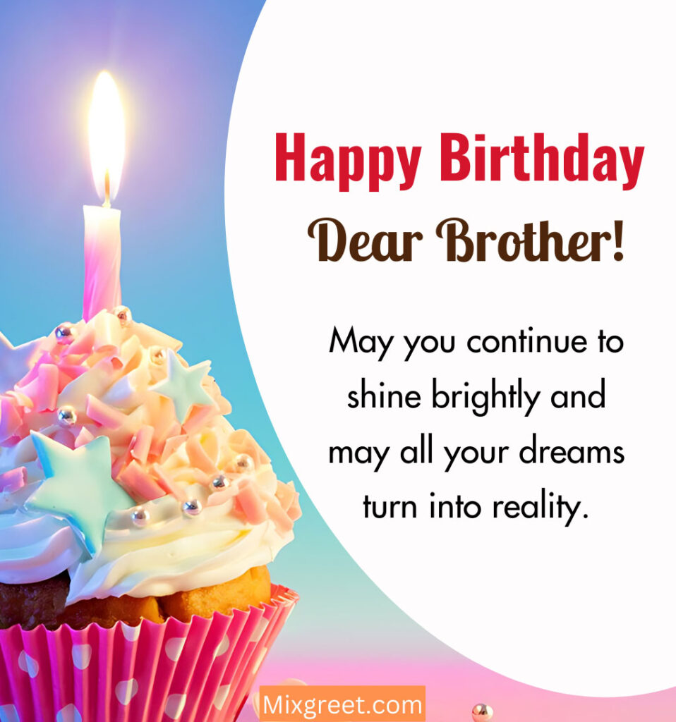 Happy Birthday Brother Images With Cake and Heartfelt Quotes