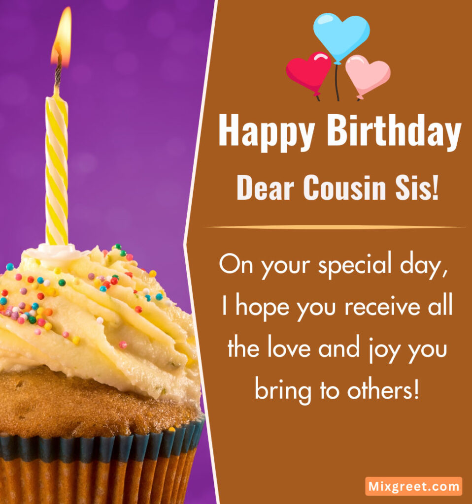 Birthday Wishes for Cousin Sister 