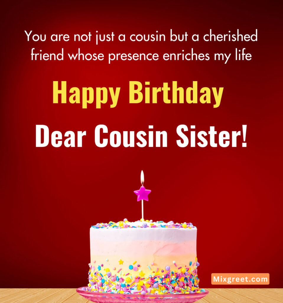 Birthday Wishes Images for Cousin Sister