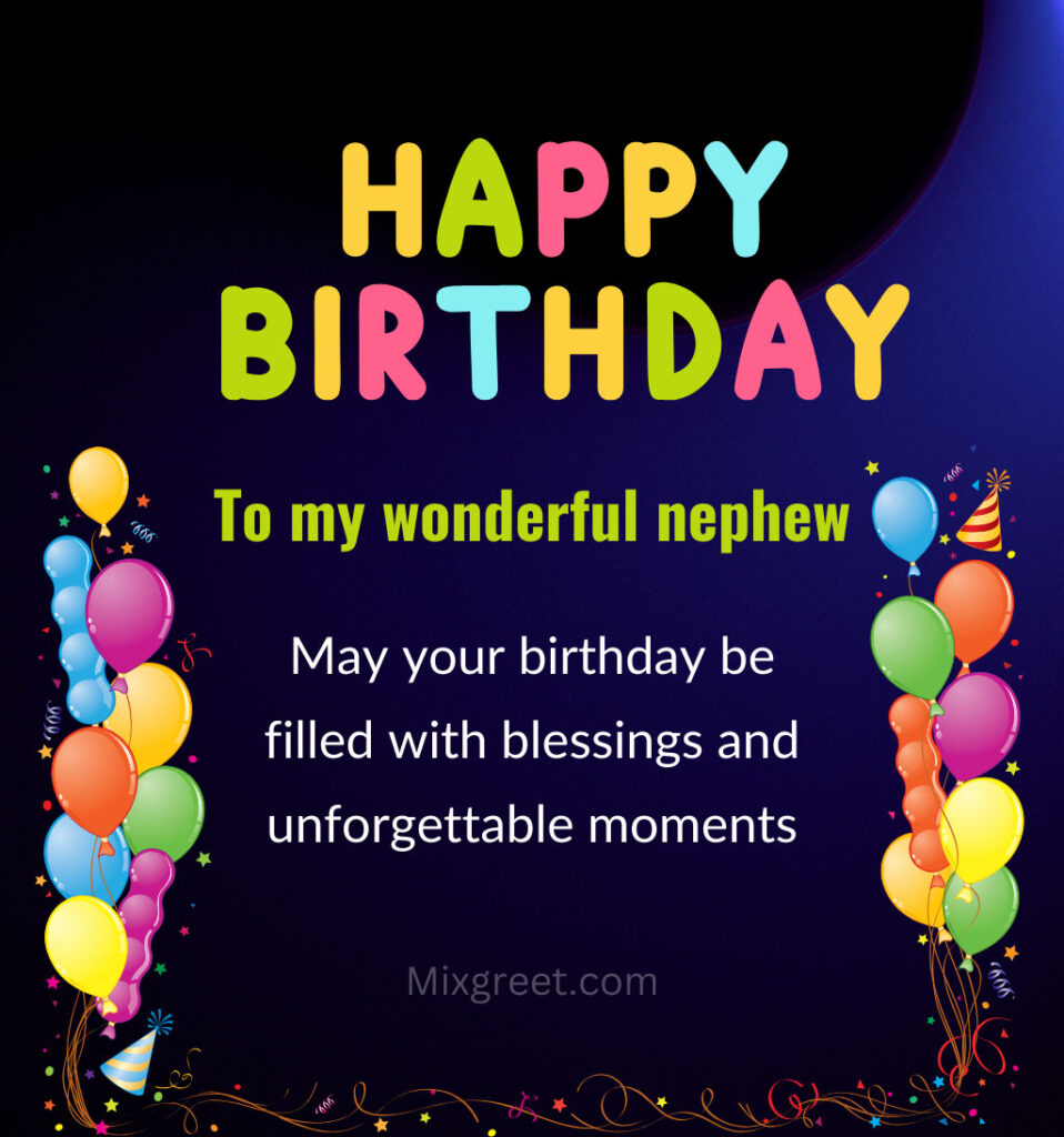 God Bless You Birthday Quotes for Nephew