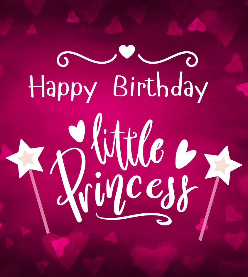 Happy birthday princess images with simple text