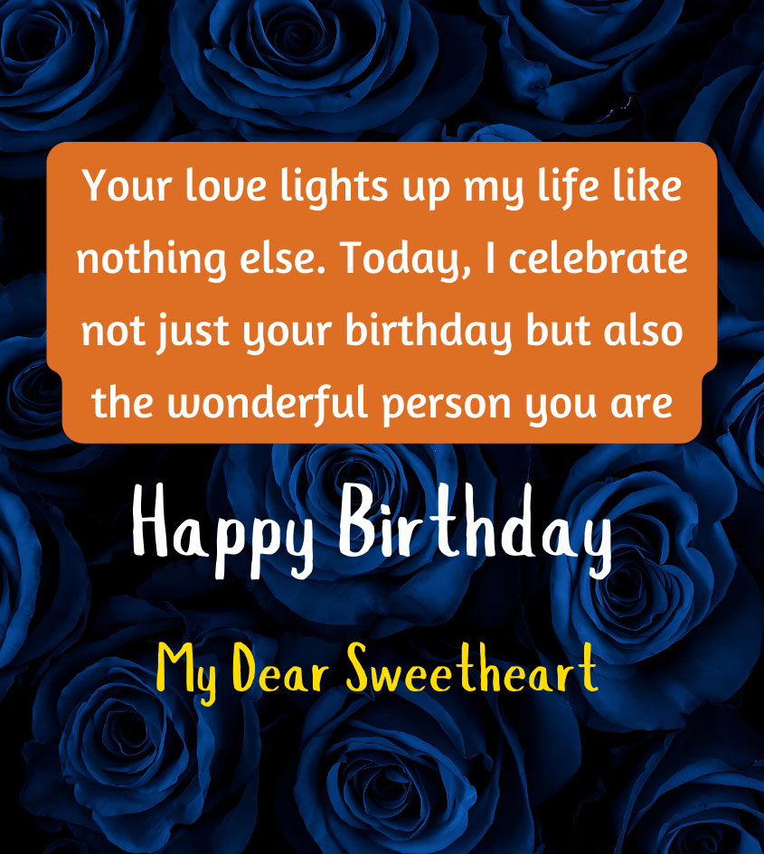 Birthday Quotes for Sweetheart 