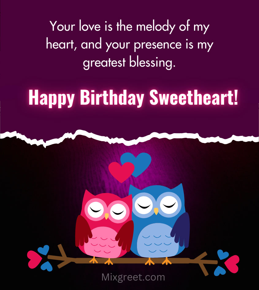 Birthday Wishes for Sweetheart