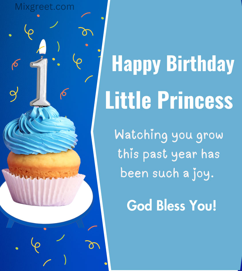 1st birthday wishes for princess girl