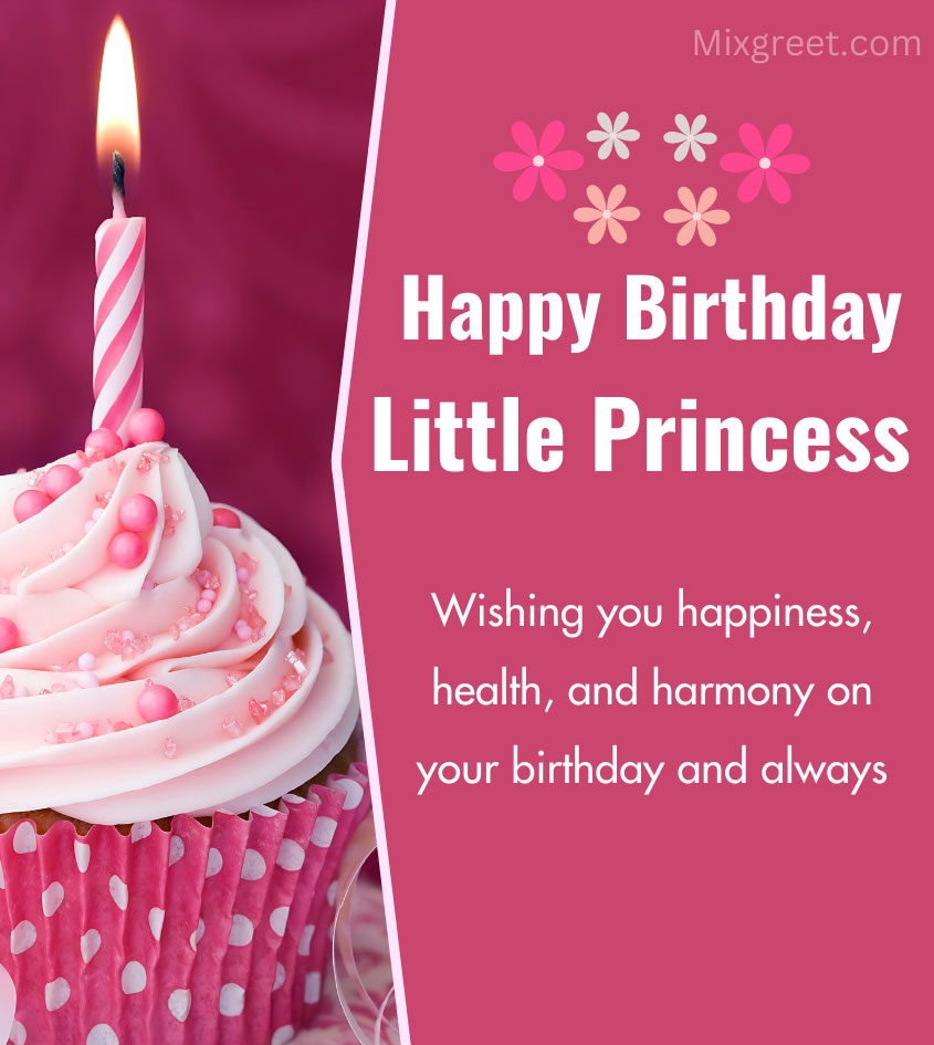 Happy birthday wishes for little princess