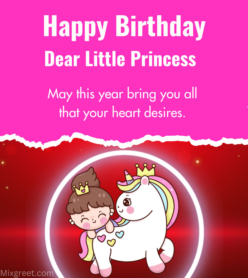 Happy birthday wishes for little princess