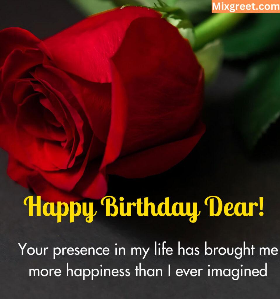 Love Birthday Wishes Images With Rose