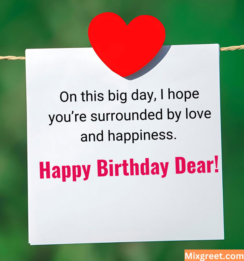 Romantic Birthday Wishes With Love Background