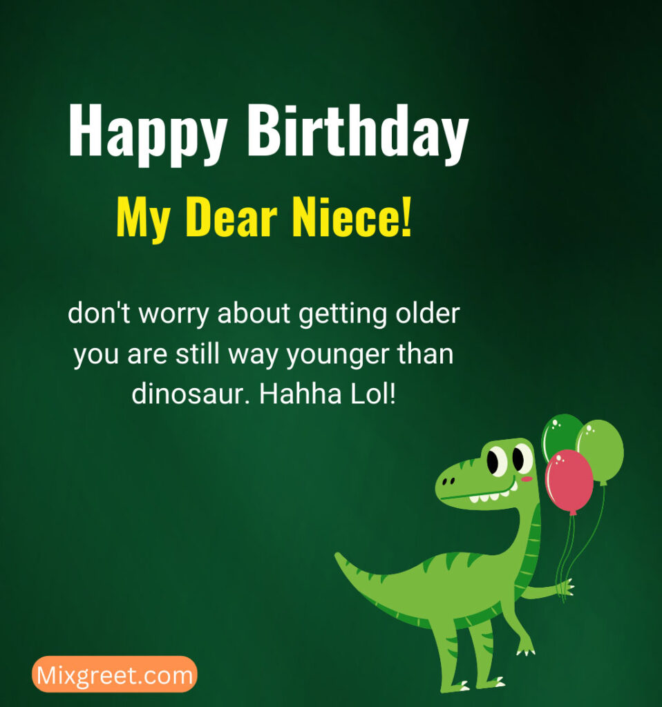 Funny Birthday Wishes Images for Niece