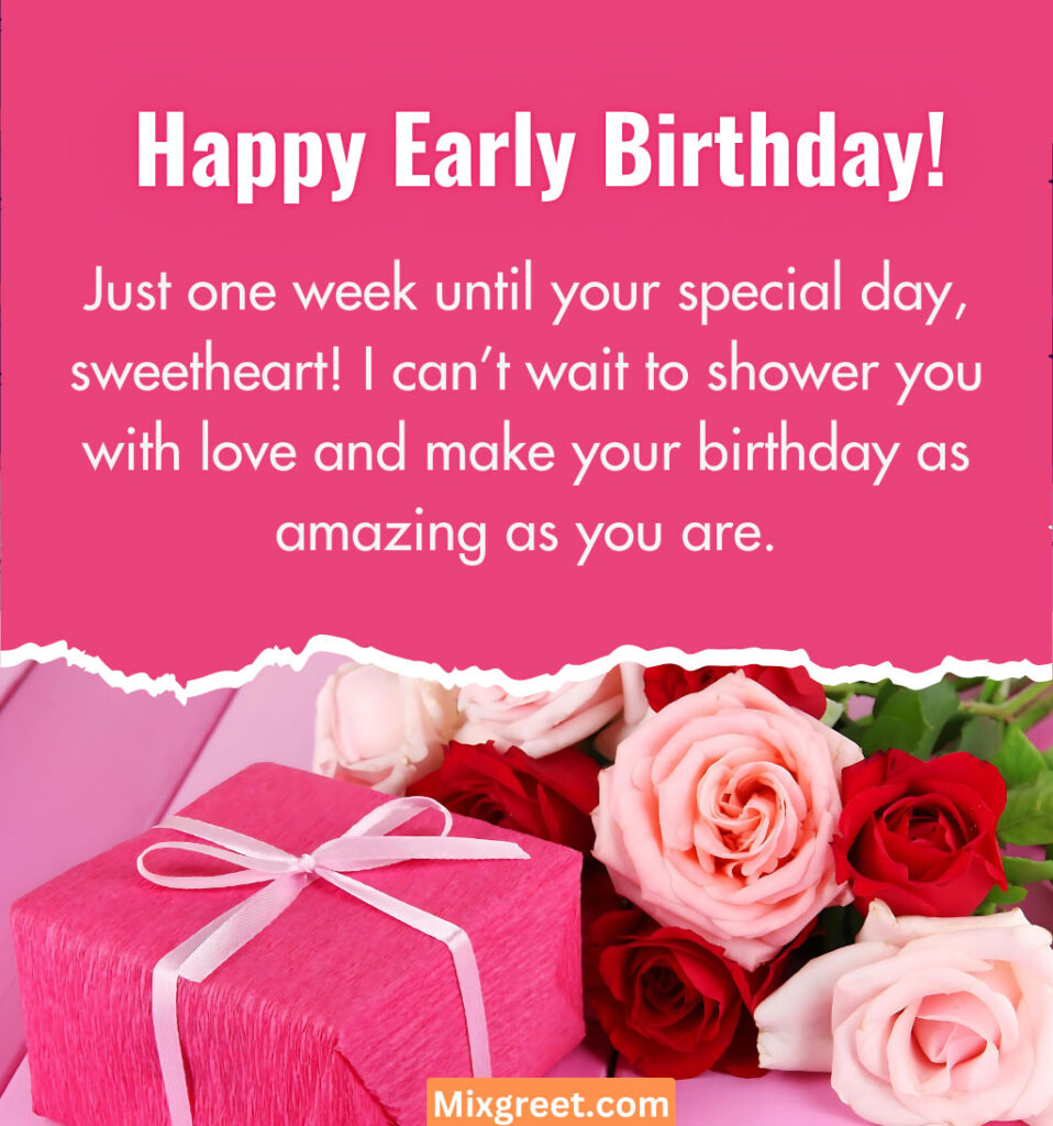 In Advance Birthday Quotes for Lover