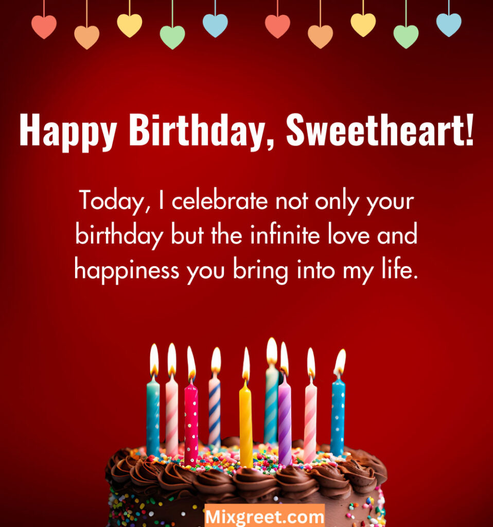 Romantic Happy Birthday Wishes for Dear Sweetheart