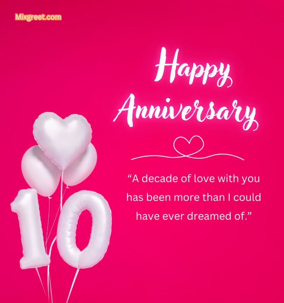 10th Anniversary Quotes for Wife