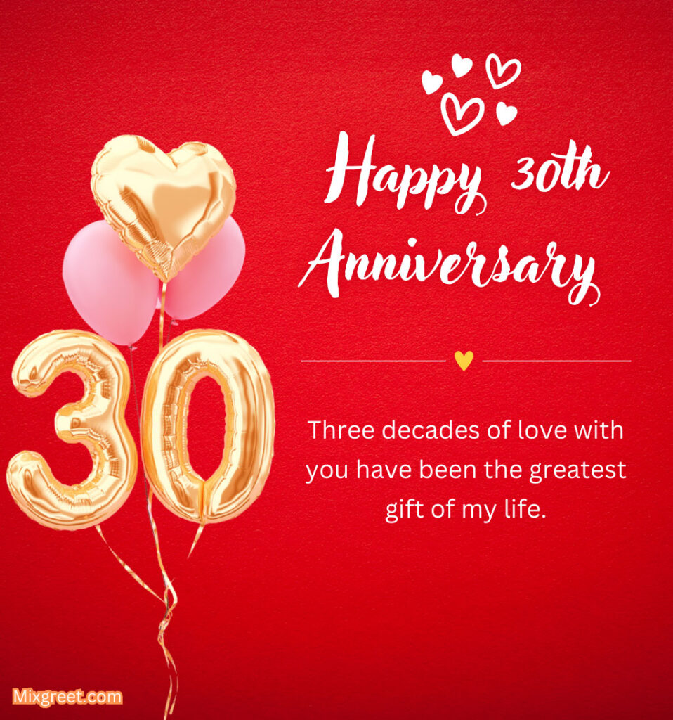 Happy 30th Anniversary Wishes for Wife with Inspiring Quotes