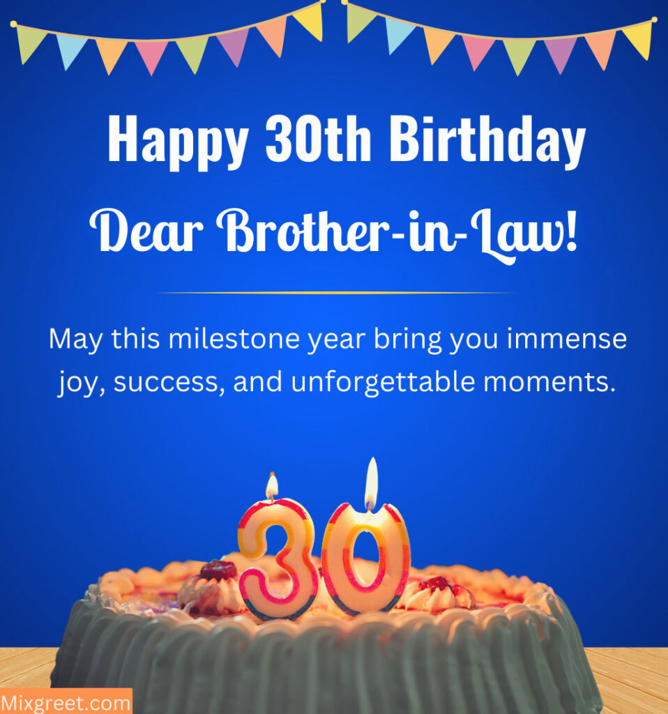 30th Birthday Wishes for Brother in Law with Inspiring Quotes