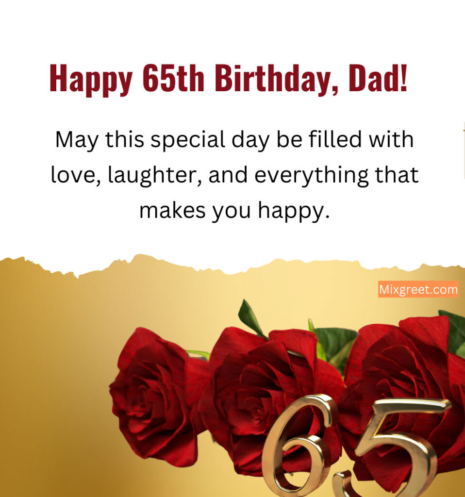 65th Inspiring 50th birthday wishes for Father in law with Flowers