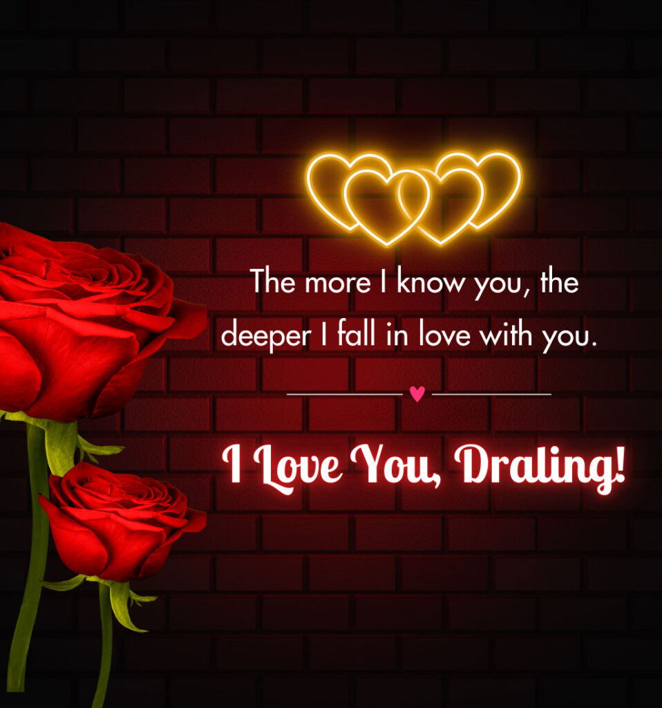 I love you Darling Images With Rose