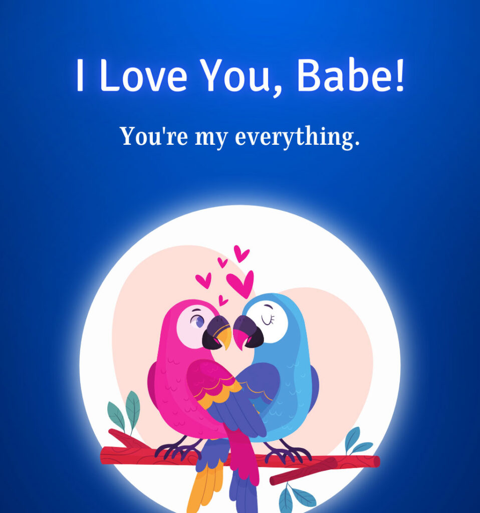 Sweetheart love you Images With Love Birds